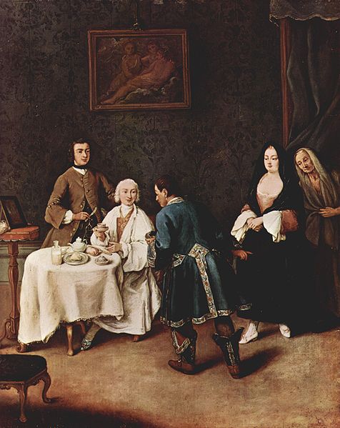 Pietro Longhi Besuch bei einem Lord